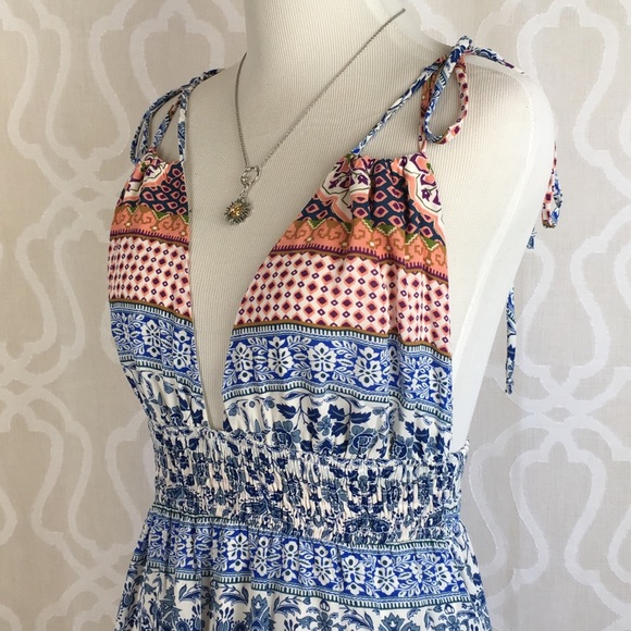 Resort Style Strappy Maxi Dress - Picture 2 of 8